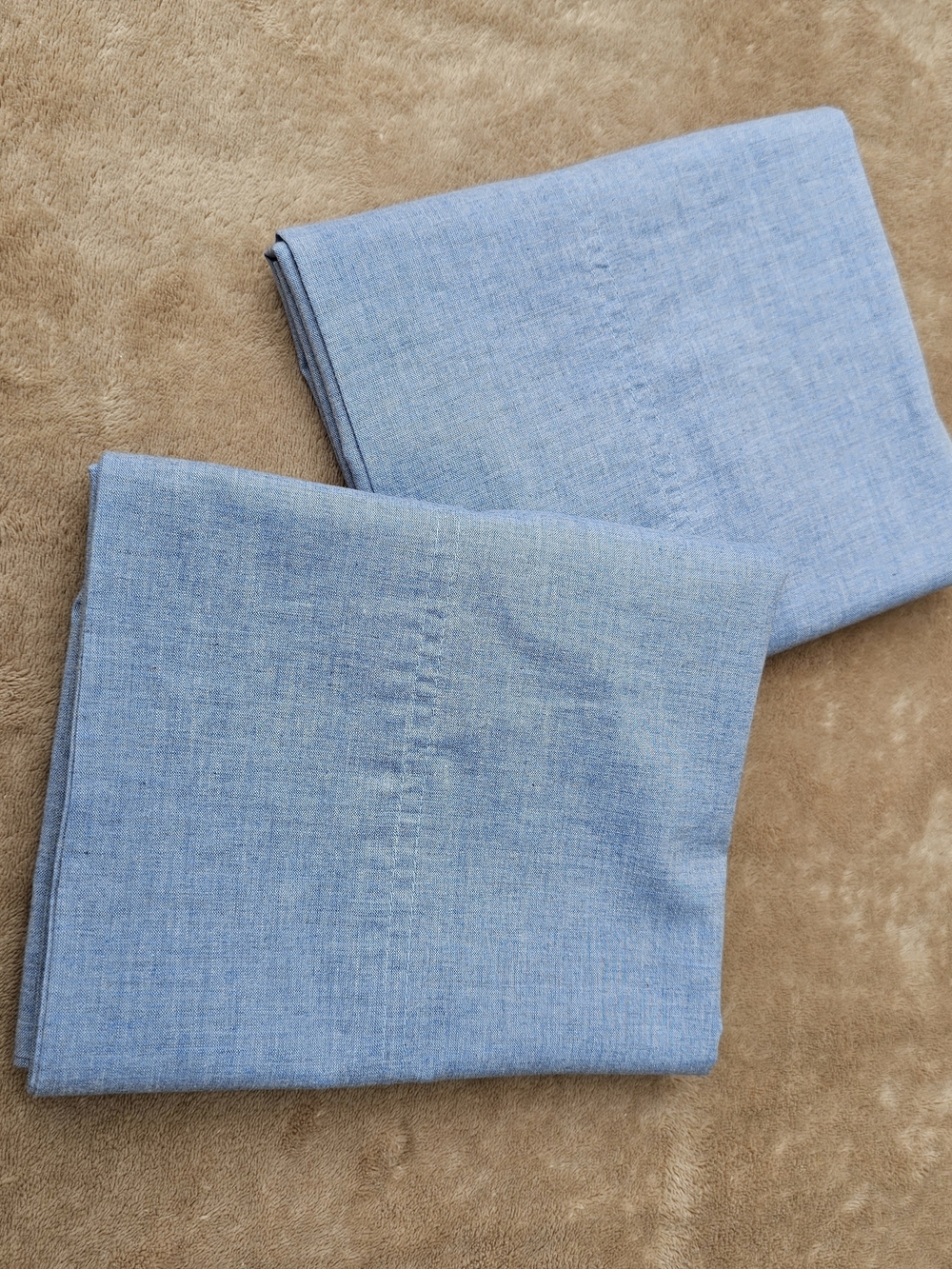 Ralph Lauren Light Blue/Chambray Pillowcases (2)